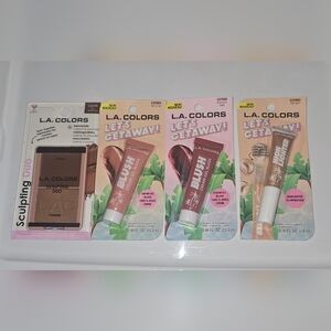 L.A. Colors Cream & Powder Bronzer Duo, Liquid Blush & Liquid Highlighter BNIB